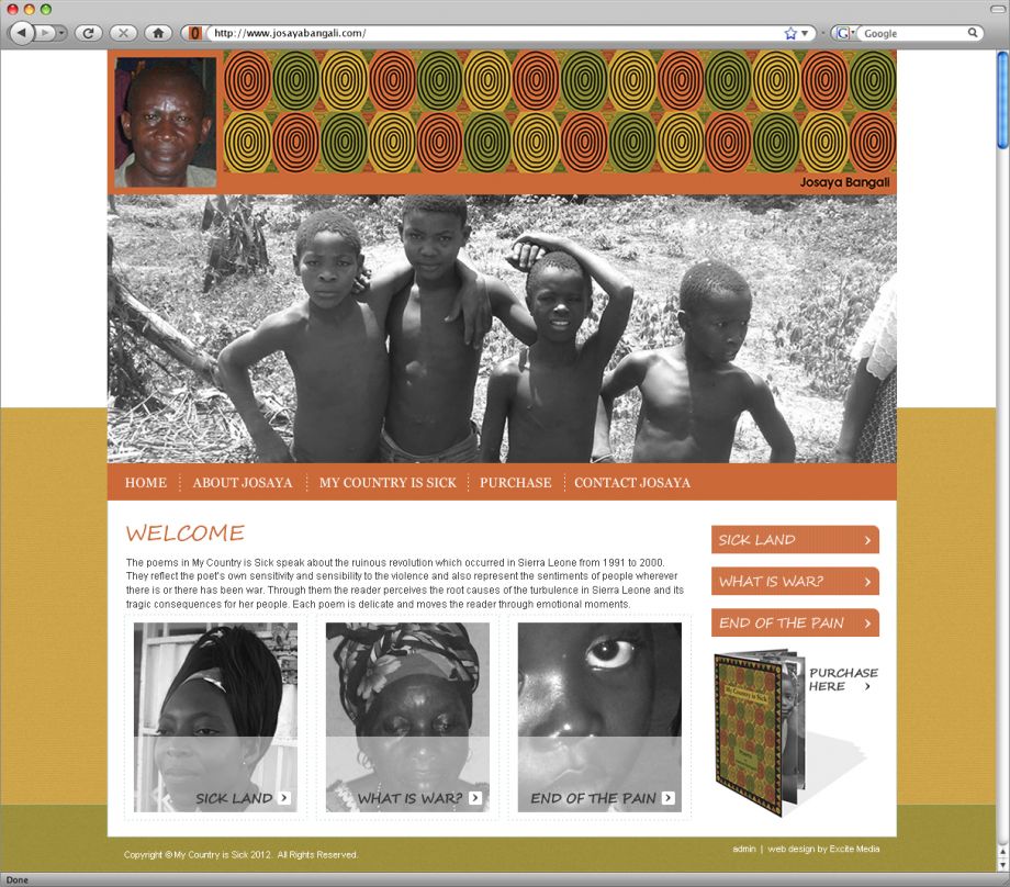 Website Design for Josaya Bangali